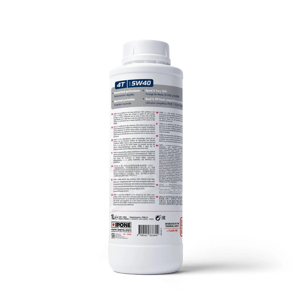 ACEITE DE MOTO STROKE 4 RACING 5W‑40 1LT