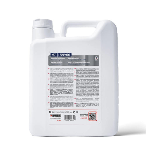 ACEITE DE MOTO STROKE 4 RACING 10W‑50 4LT