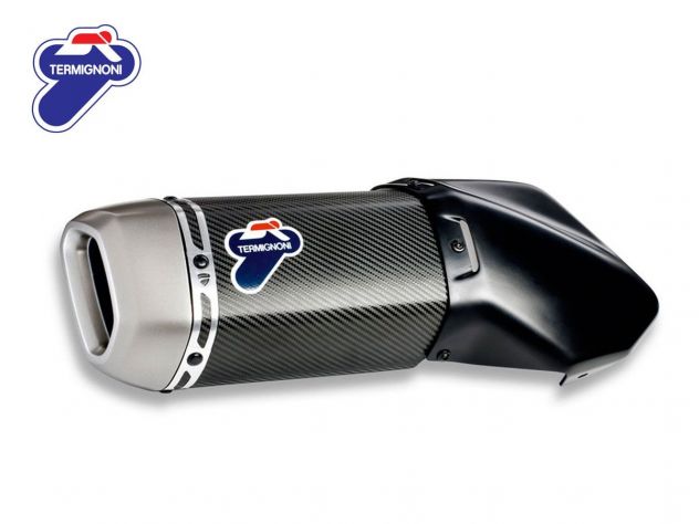 Silenciador corto Termignoni fibra de carbono código 96481481A para Ducati Multistrada 1260 2018-2020