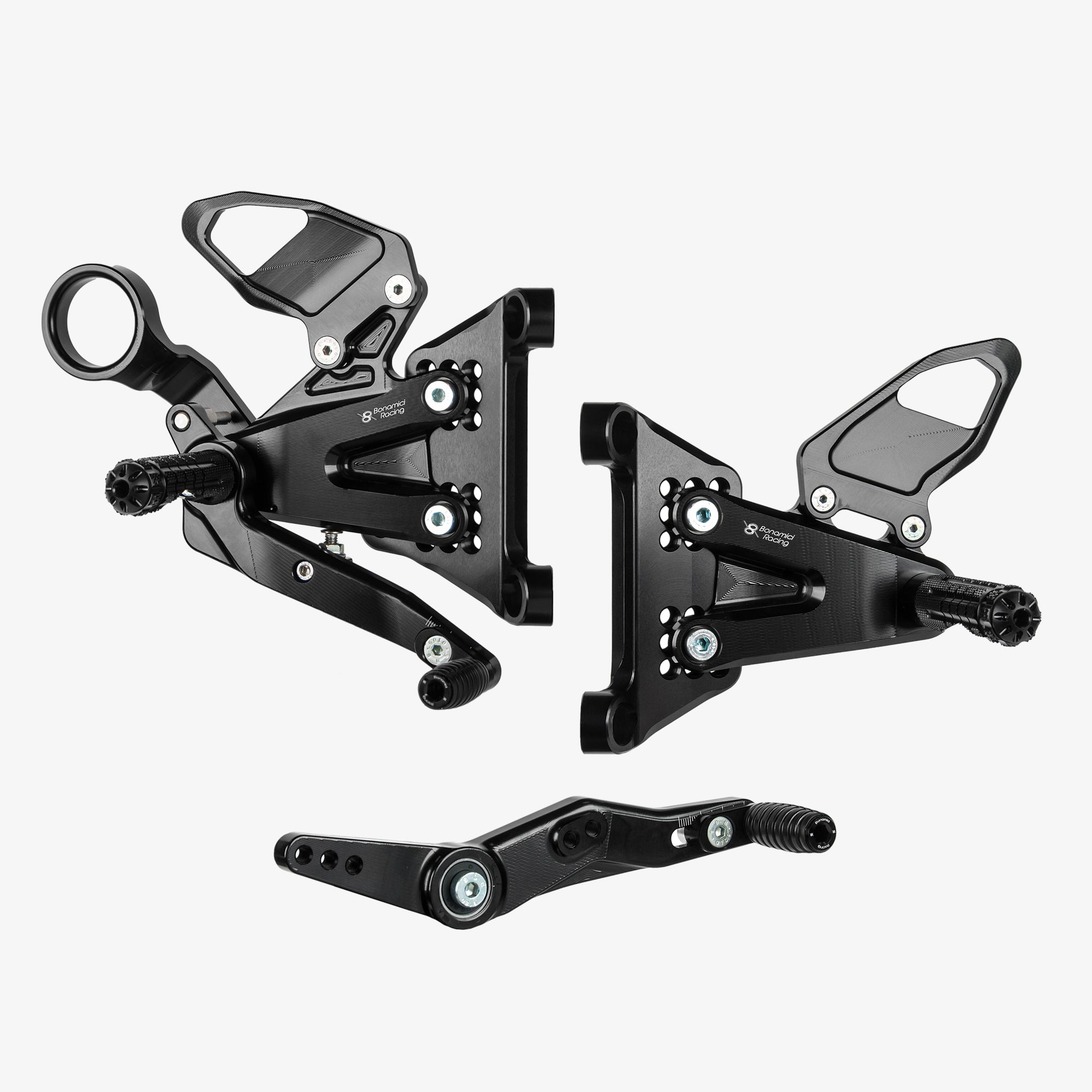 Estriberas Bonamici Racing ajustables - BMW S 1000 RR - M 1000 RR - S100 R - M 1000 R 2021 - 2025