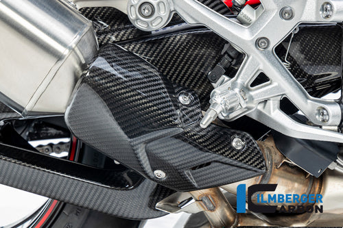 Protección contra el calor del escape en el silenciador delantero BMW S 1000 R a partir de 2021.