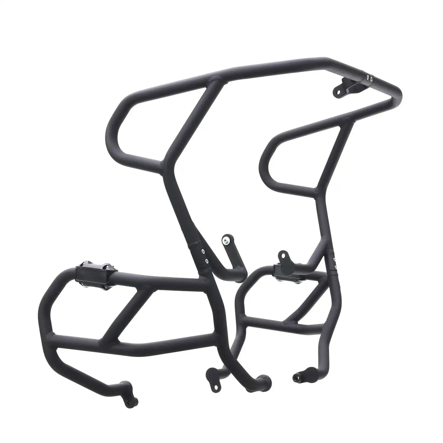 Barras de Protección R&G Aluminio negro montadas en BMW R1250GS 2019-2024 vista lateral
