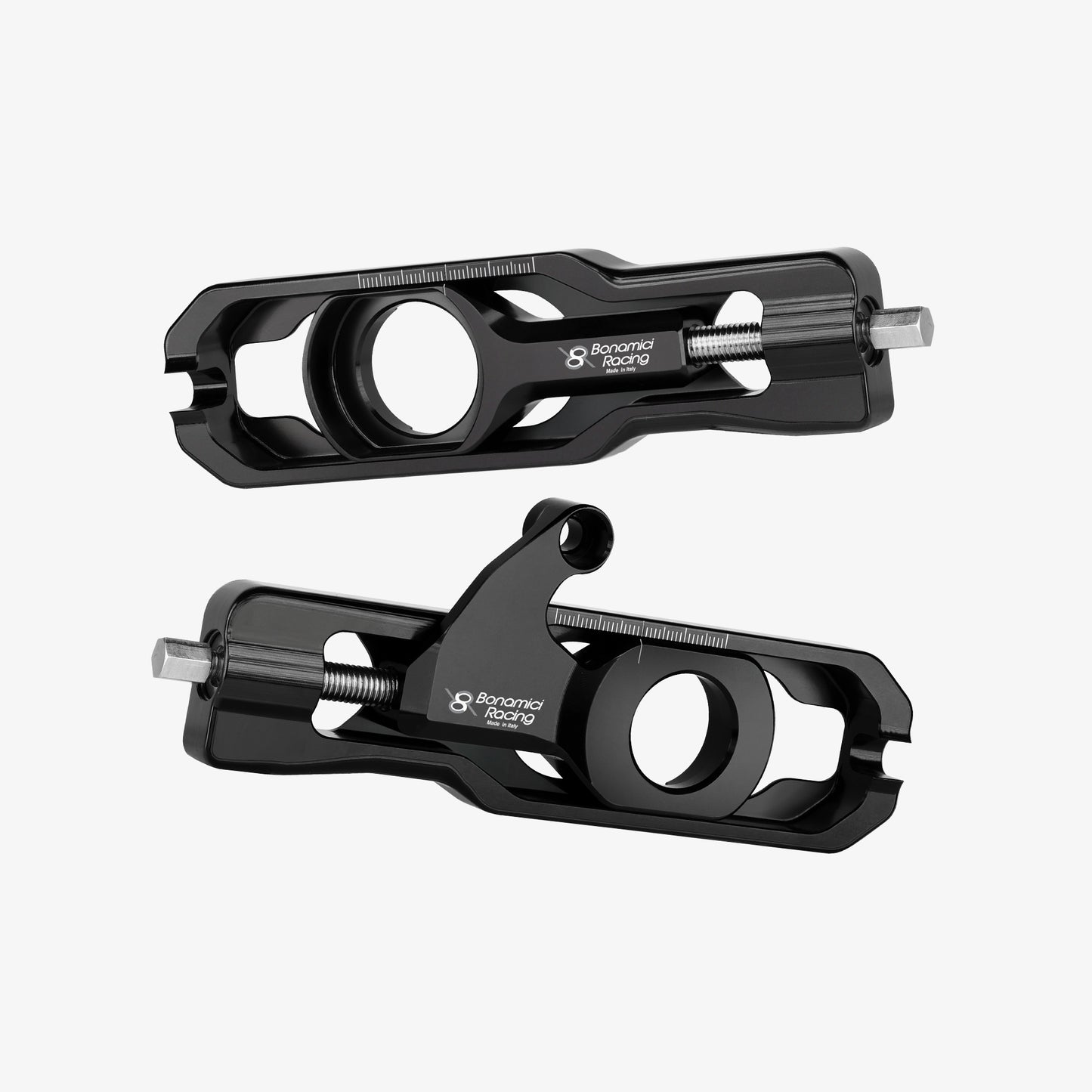 Chain adjuster Yamaha YZF R6 with caliper support - BLACK