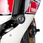 Sistema completo de Topes de Caída R&G Aero instalados en Yamaha R1M 2023