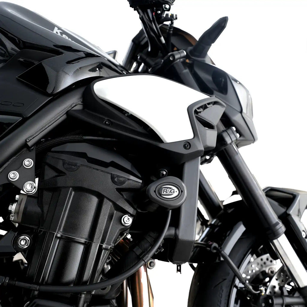Comparativa diseño Aero vs redondo R&G en Kawasaki Z900 perfil aerodinámico