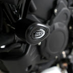 Par de sliders R&G Aero mostrando diseño aerodinámico y herrajes de acero alta tensión para MV Agusta