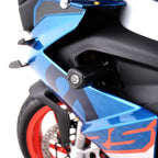 Topes de Caída R&G Aero montados en Aprilia RS660 negra lateral izquierdo