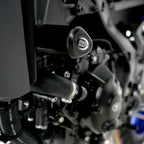Crash protector R&G montado en Yamaha MT-09 2024 vista completa lateral