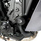 Topes de caída R&G Aero en Yamaha Tracer 9 GT Plus 2025 color negro