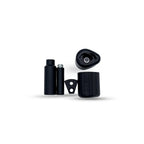 Par de sliders R&G Aero color negro para BMW G310R vista frontal
