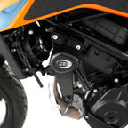 Tope de Caída R&G Aero en chasis KTM Duke 390 2024 sin modificar carenado