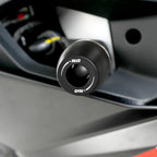 Crash Protector R&G APEX instalado en chasis de Aprilia RS457 detalle bobbin cónico negro