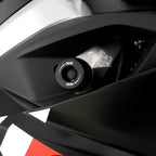 Tope de Caída R&G APEX Aprilia RS457 bobbin cónico negro detalle de diseño aerodinámico