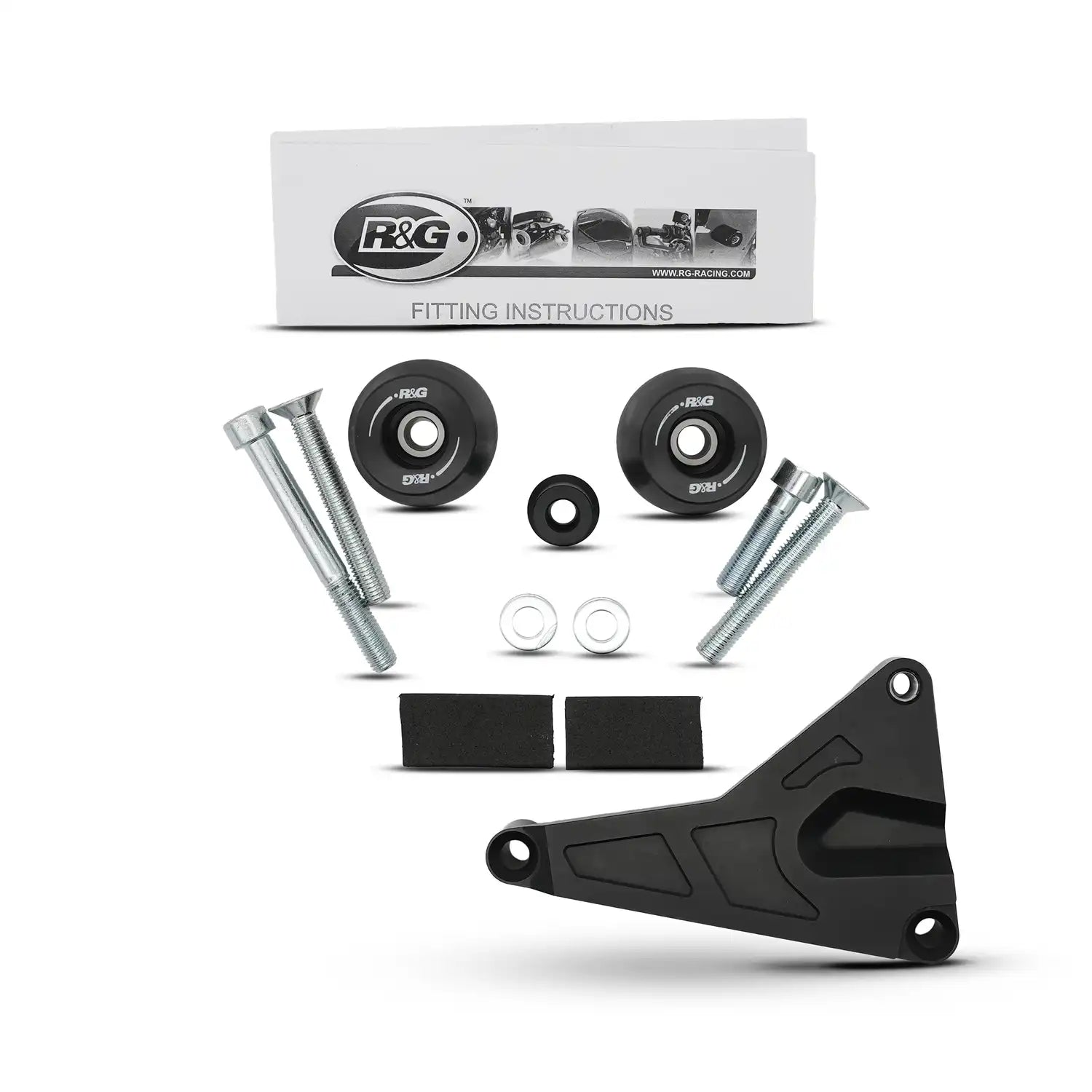 Kit completo RG Racing APEX Crash Protector CP0589BL negro para BMW