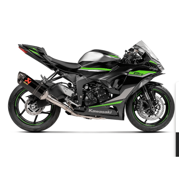 FULL SYSTEM DE CARBONO AKRAPOVIC KAWASAKI ZX-6R 2023-2025