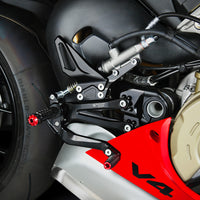 Estriberas Bonamici Racing ajustables Ducati Panigale V4 - V4S - V4R 2018 - 2024