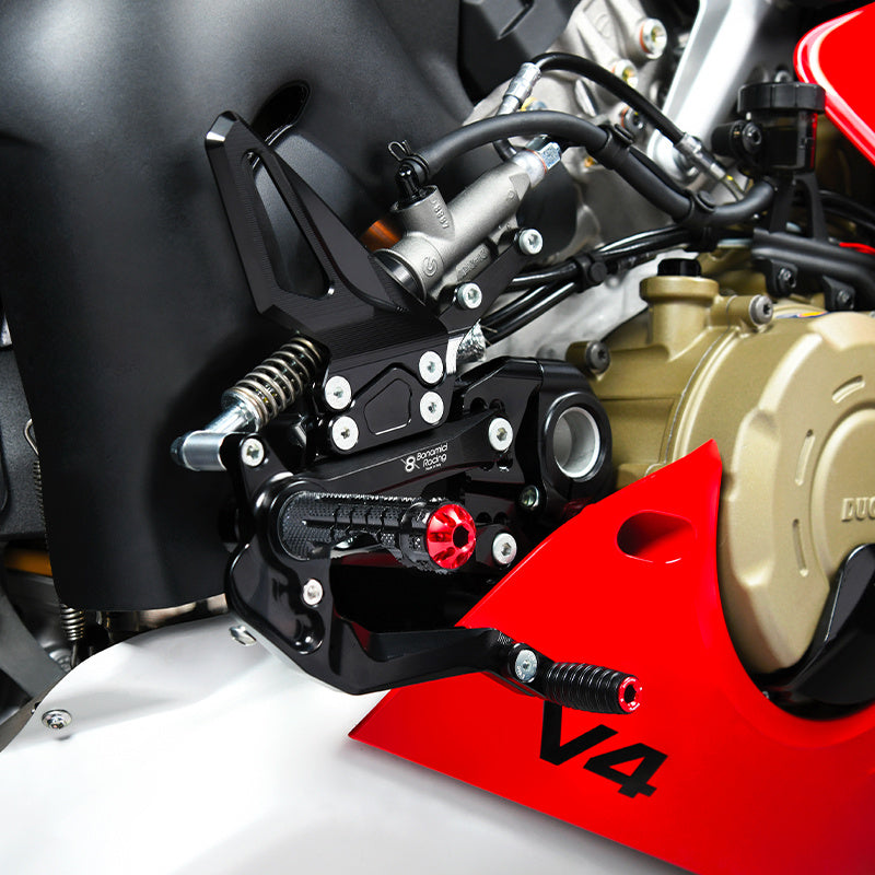 Estriberas Bonamici Racing ajustables Ducati Panigale V4 - V4S - V4R 2018 - 2024