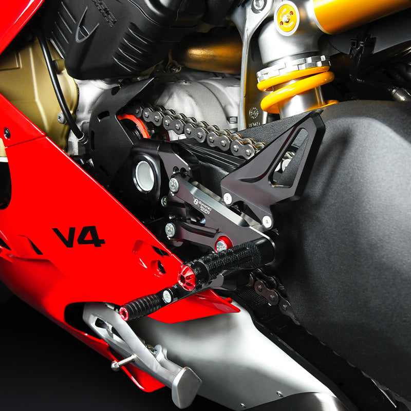 Estriberas Bonamici Racing ajustables Ducati Panigale V4 - V4S - V4R 2018 - 2024