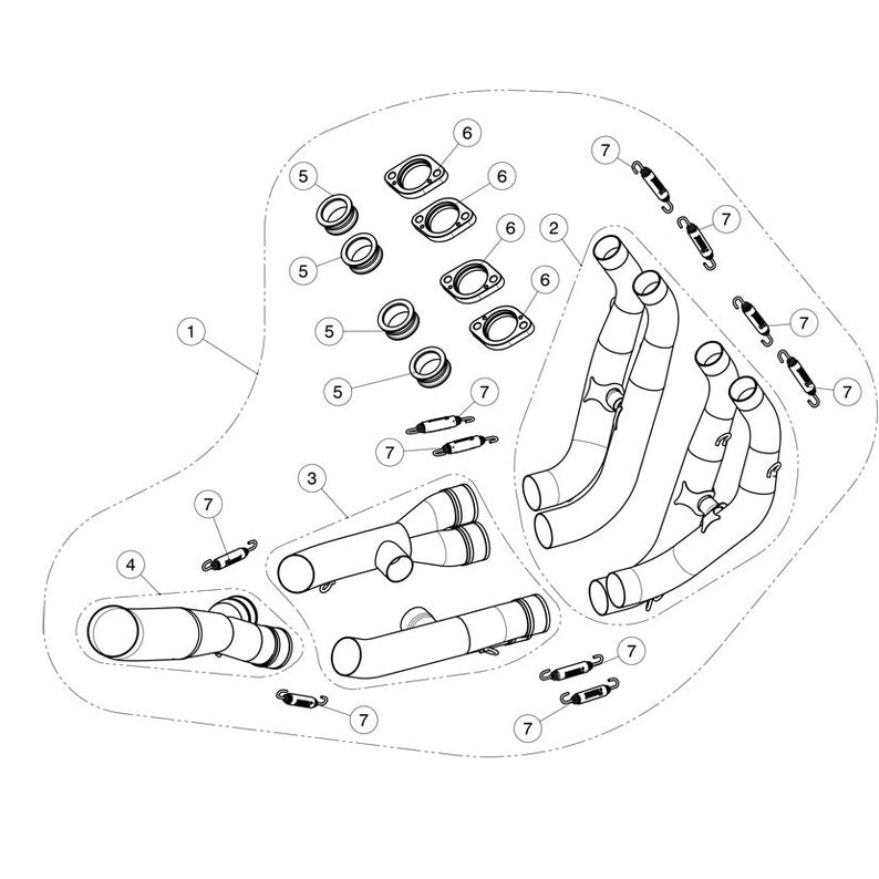 COLECTORES DE CARRERAS AKRAPOVIC INOX YAMAHA R6 2008-2024