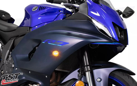 Intermitentes LED delanteros empotrables TST HALO-GTR para Yamaha YZF-R7 2022+ / R3