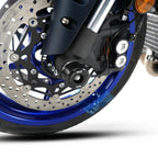 Protector de horquilla R&G negro instalado en Yamaha MT-10 vista completa