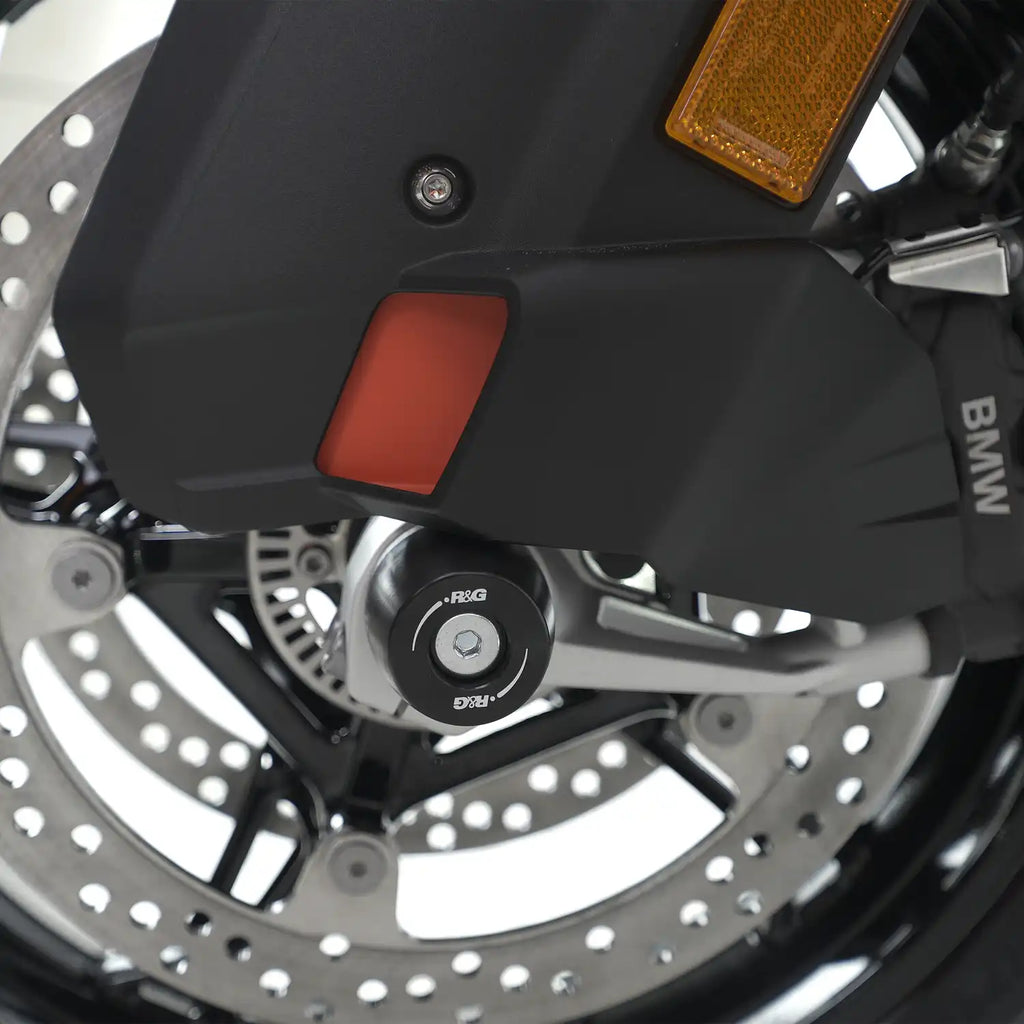Vista completa sistema protección horquilla R&G BMW S1000RR 2025