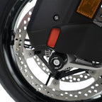 Detalle lateral bobbins APEX fork protector BMW S1000RR