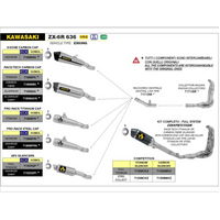 COLECTORES ARROW DE CARRERAS KAWASAKI ZX-6R 636