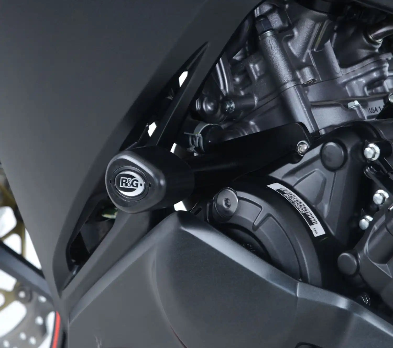 Comparativa perfil Topes de Caída R&G Race Kit vs estándar Honda CBR250RR