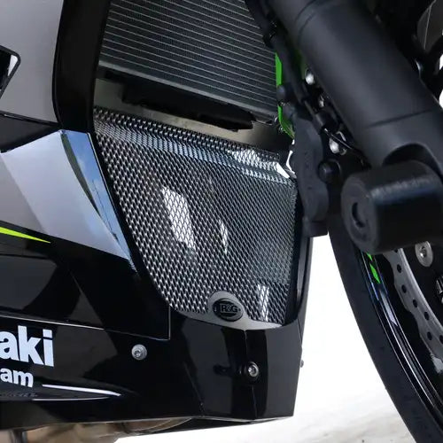 Protector radiador R&G acero Kawasaki Z500 Eliminator 500 instalación OEM