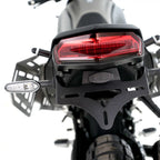 Comparación peso soporte patente R&G vs OEM Yamaha Tenere 700 ahorro 544 gramos