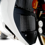 Detalle diseño hexagonal aluminio rejilla R&G PRO oil cooler guard R1
