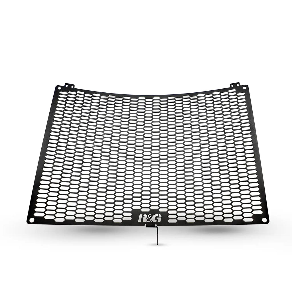 R&G PRO radiator guard RAD0300PROBK acabado powder coat negro texturizado primer plano
