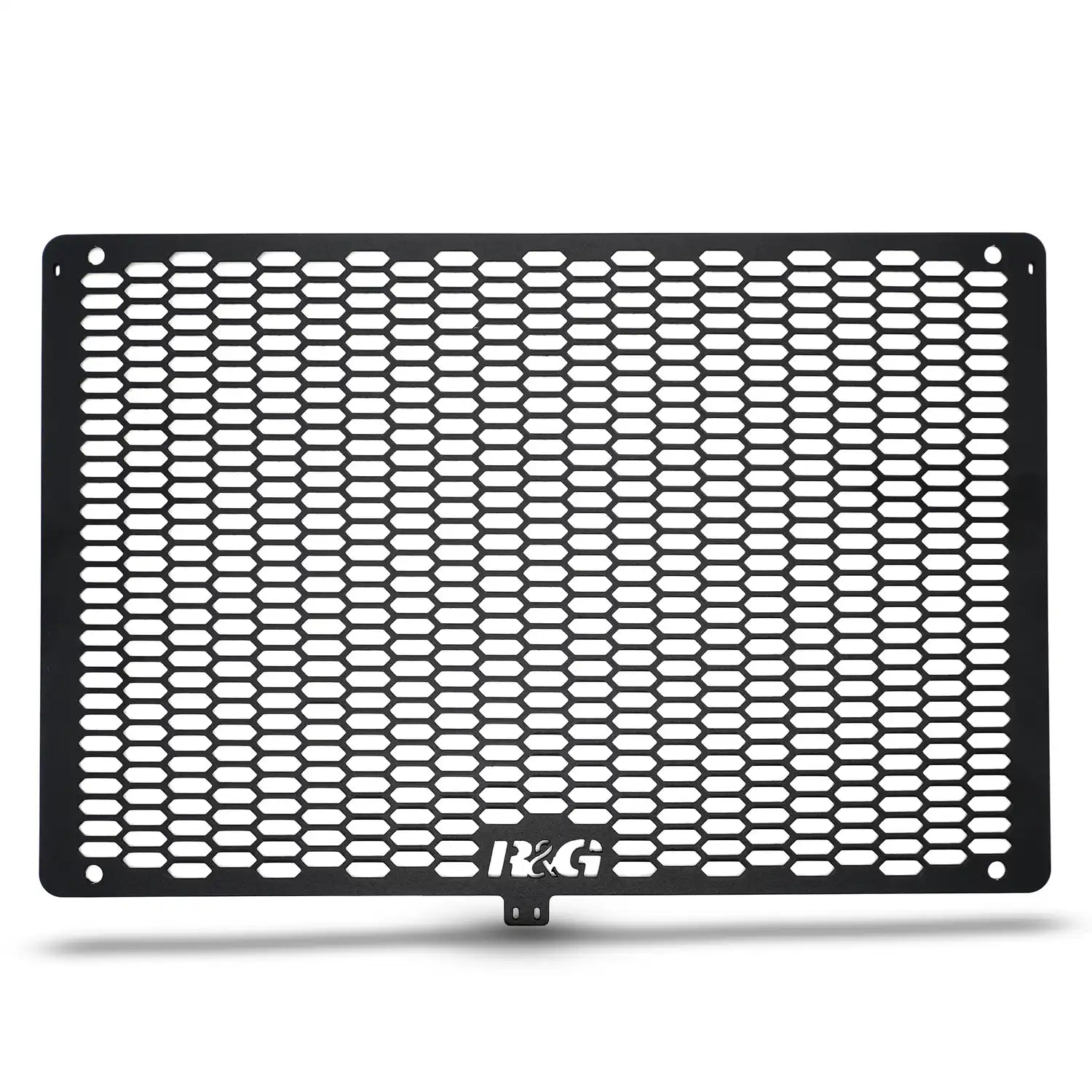 Protector de radiador R&G PRO RAD0352PROBK negro mate fondo blanco vista frontal producto solo