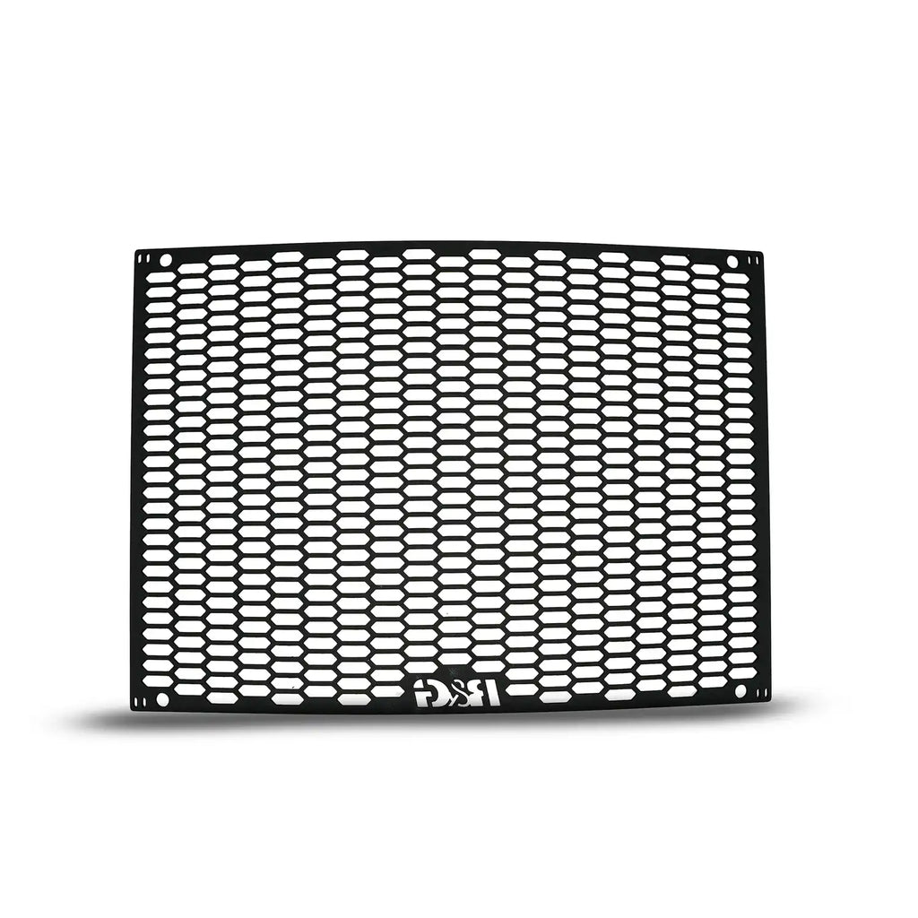 Detalle patrón hexagonal y puntos de montaje protector R&G PRO RS457