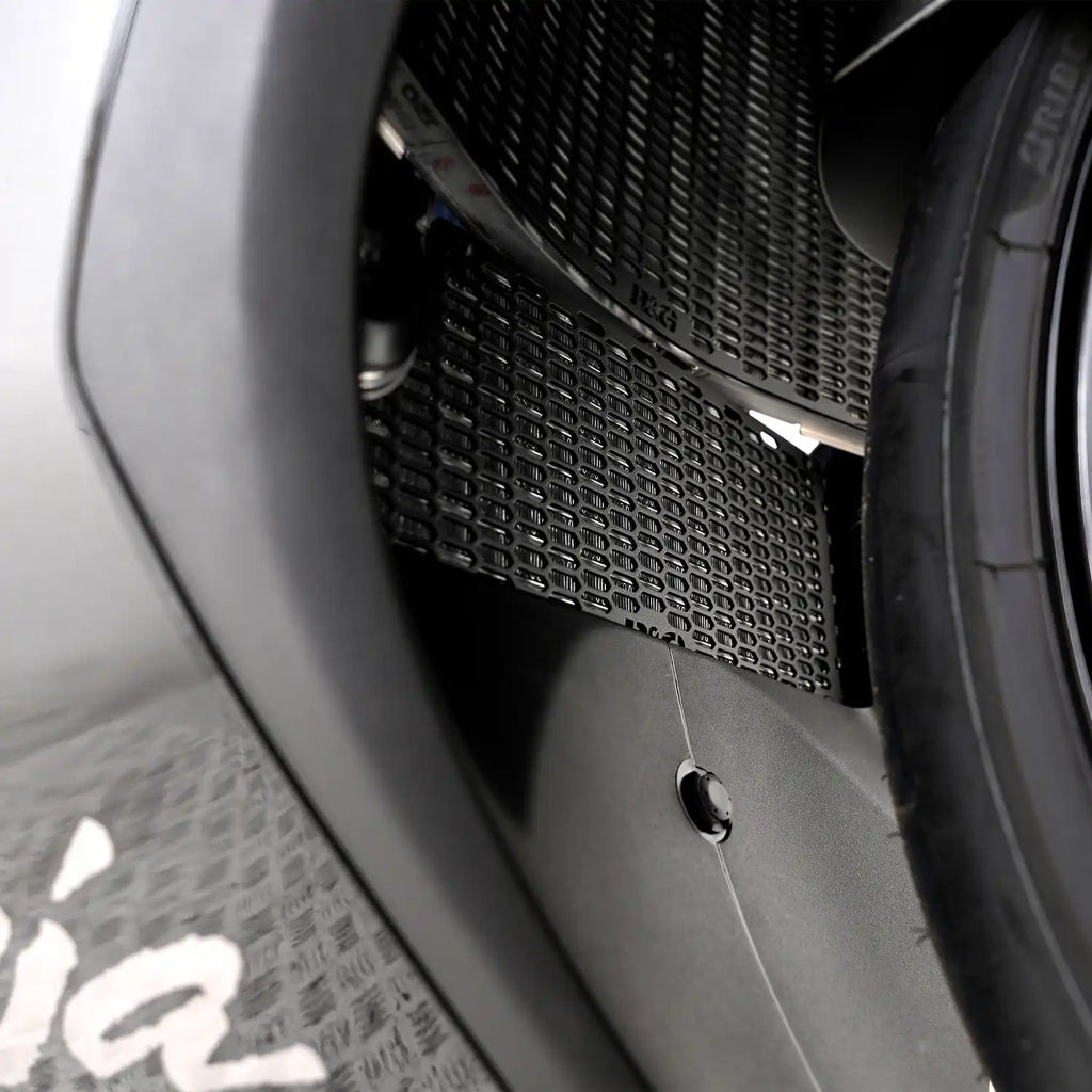 Kit completo guardas radiador R&G PRO aluminio texturizado mate negro Kawasaki ZX-10R 2026
