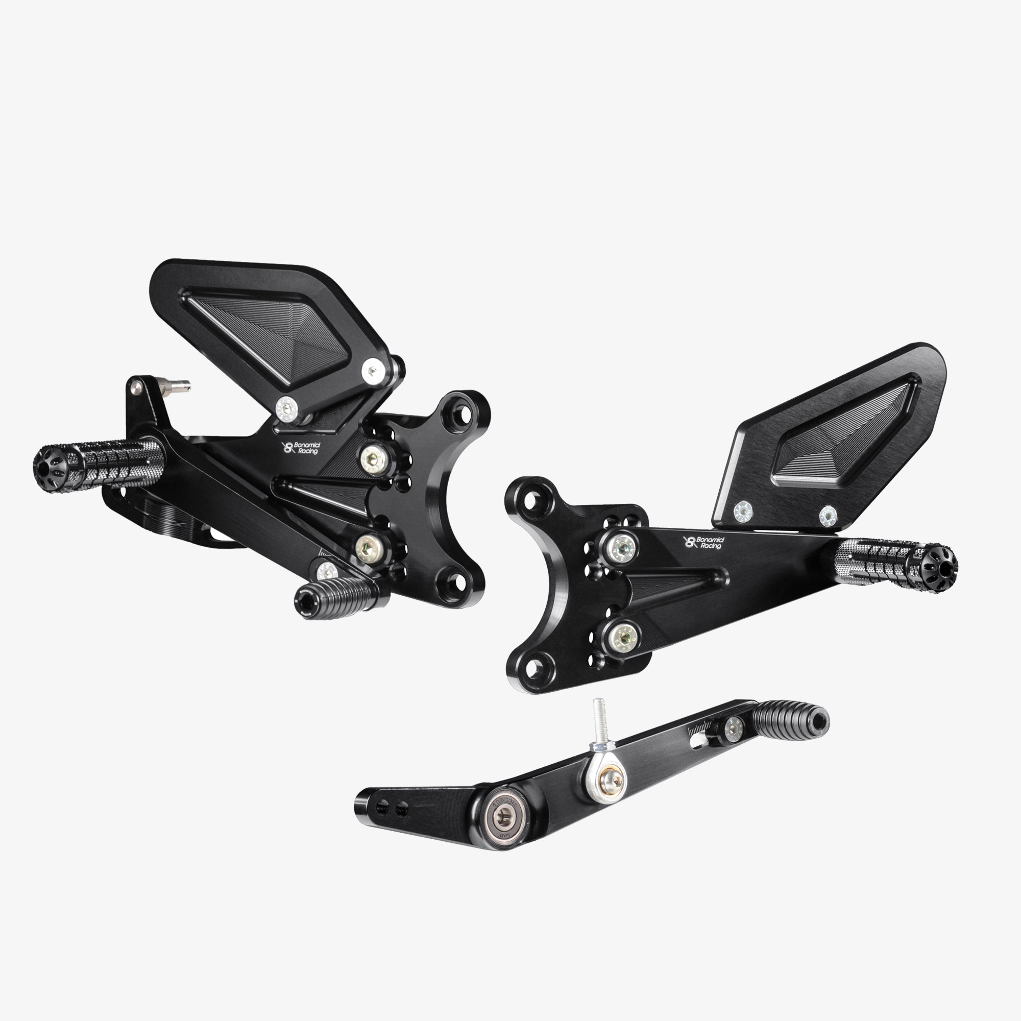 Estriberas Bonamici Racing ajustables Yamaha YZF R6 2017 - 2025