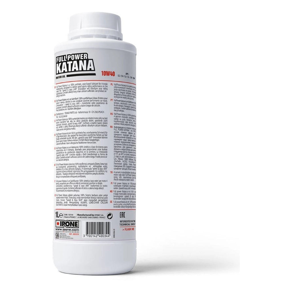 Aceite de Moto Ipone Full Power Katana 10W-40 - 1L – vista 2