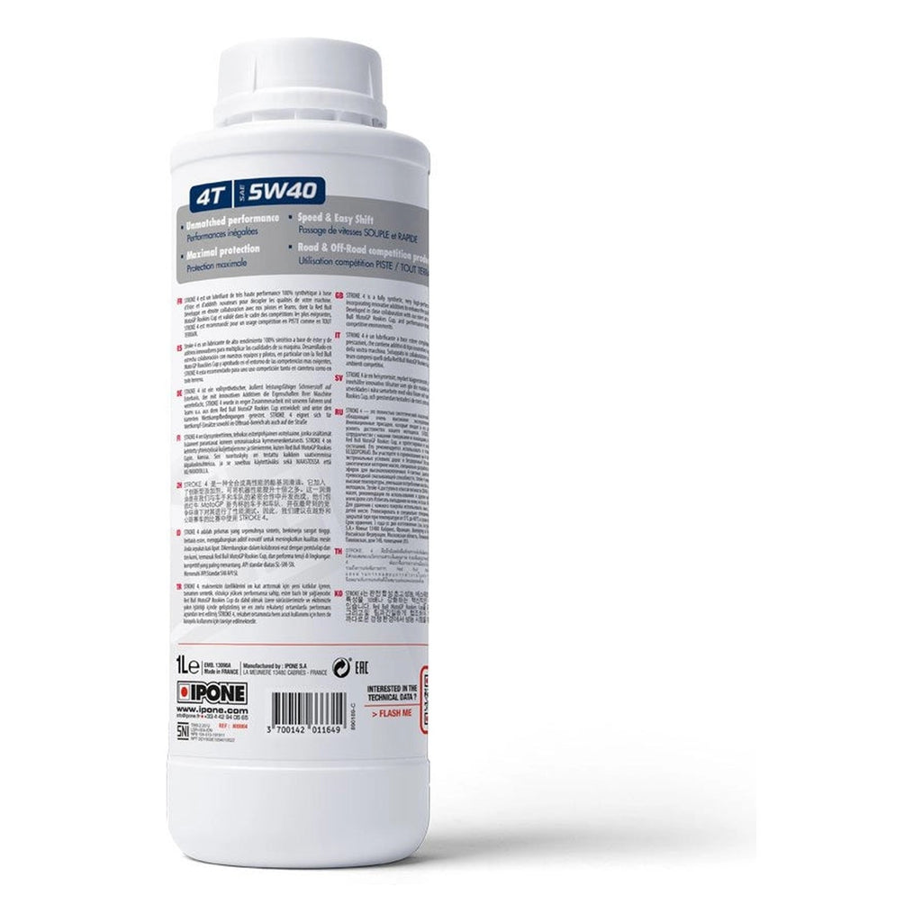ACEITE DE MOTO STROKE 4 RACING 5W‑40 1LT