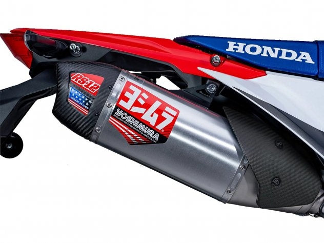 Escape completo Yoshimura RS-12 acero montado en Honda CRF 300 L 2024
