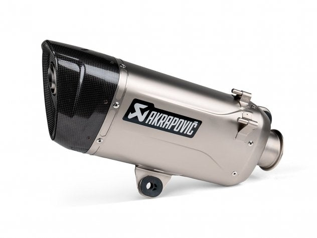 Silenciador Akrapovic titanio BMW C 400 GT acabado pulido chorro arena