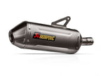 Escape slip-on Akrapovic titanio montado en CFMOTO 450 MT 2024