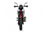 Escape slip-on Akrapovic titanio Kawasaki KLE 500 2026 vista lateral completa