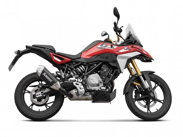 Terminal Akrapovic acero negro con logo grabado láser BMW F 450 GS