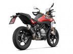 Detalle silenciador Akrapovic homologado CE/ECE acero negro