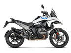 Logo Akrapovic grabado en silenciador titanio negro BMW GS