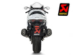 Sistema completo Akrapovic titanio negro para Hayabusa 2025 vista lateral