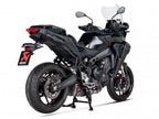 Escape completo Akrapovic acero inoxidable Yamaha Tracer 9 2025 con terminación fibra de carbono