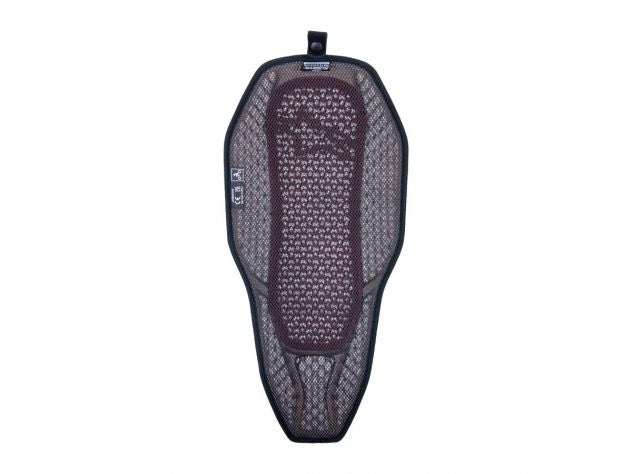 Detalle tecnología híbrida Nucleon Cell y Flex en protector espalda Alpinestars