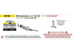 Link pipe Arrow 71719MIR instalado en KTM 890 Adventure R 2025 sistema escape aftermarket